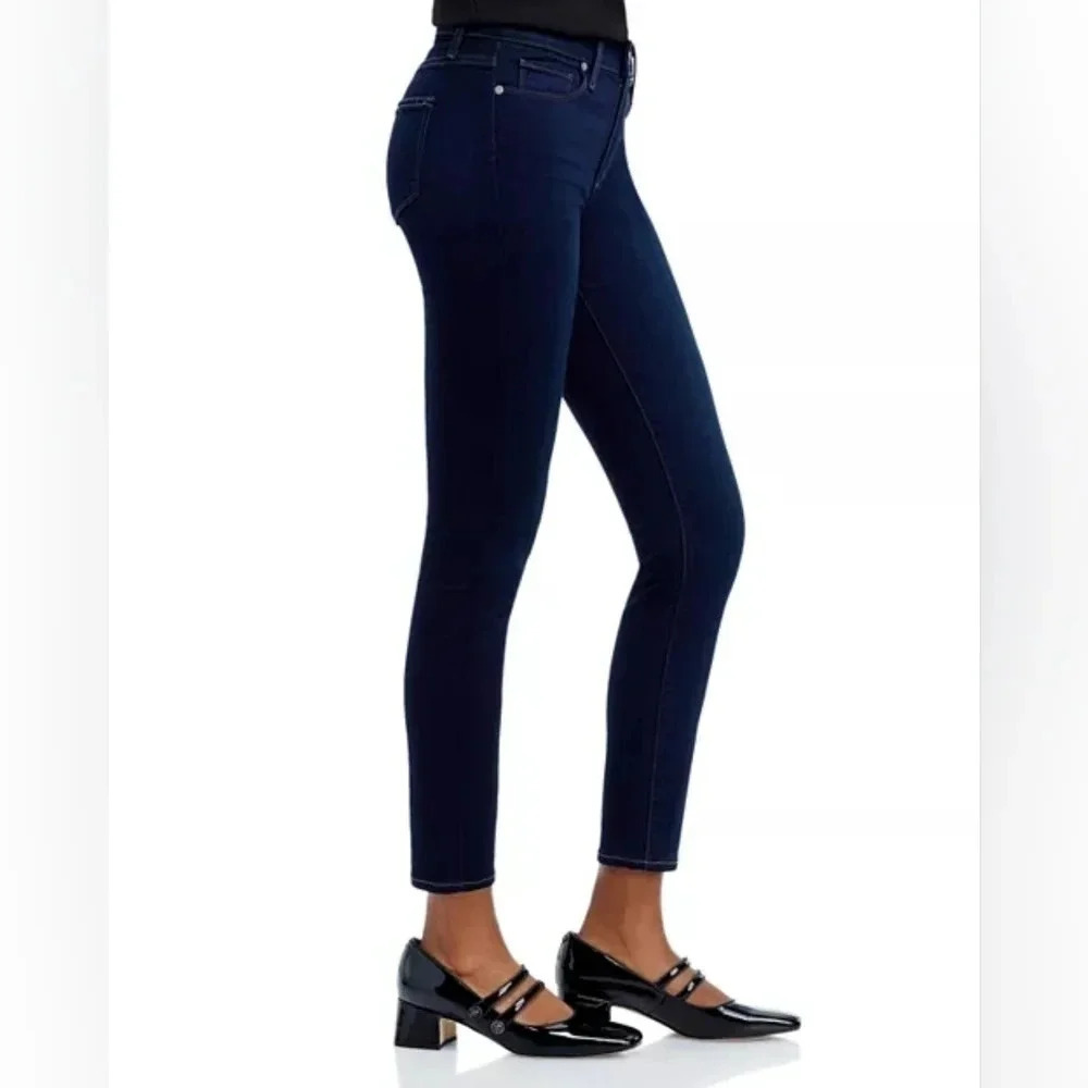 PAIGE Hoxton High Rise Ankle Skinny Jeans, Color Mona Size 26 - Picture 3 of 15
